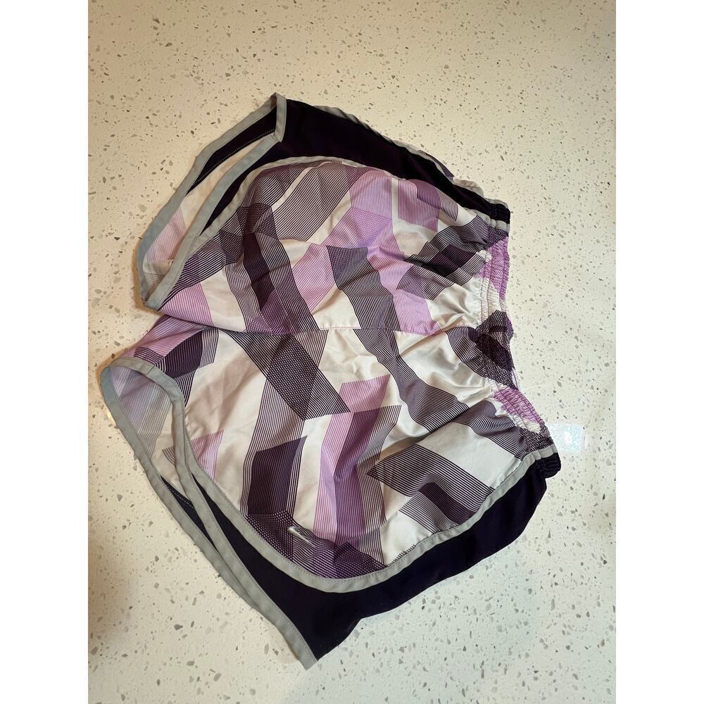 NIKE RUNNING SHORTS PURPLE GREY WOMENS SIZE SMALL